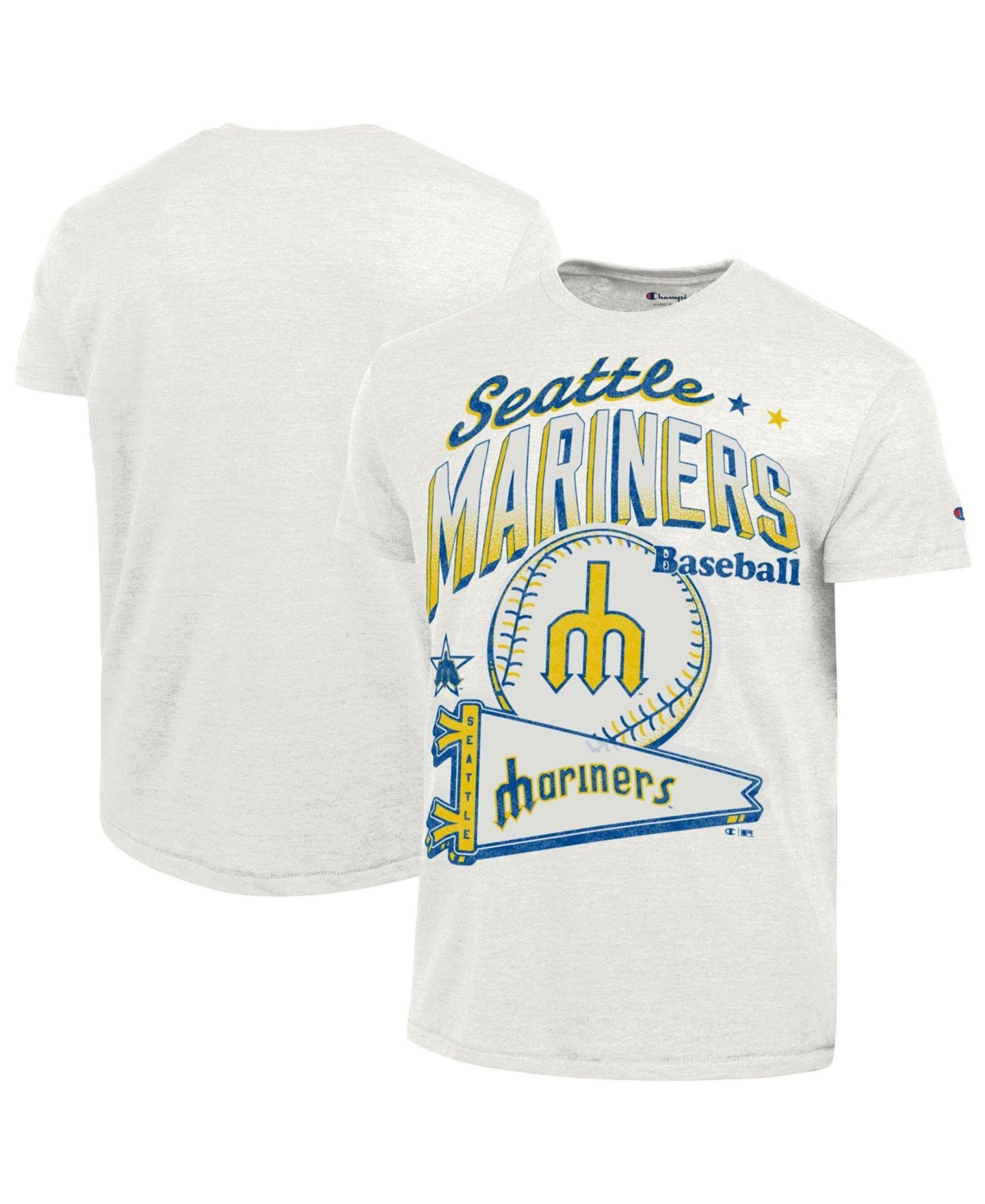 Мужская футболка Champion Seattle Mariners Winning Tradition Cooperstown Distressed Tri-Blend — фото 1
