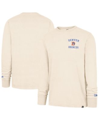 Men's Tan Denver Broncos Heavy Slub Long Sleeve T-Shirt