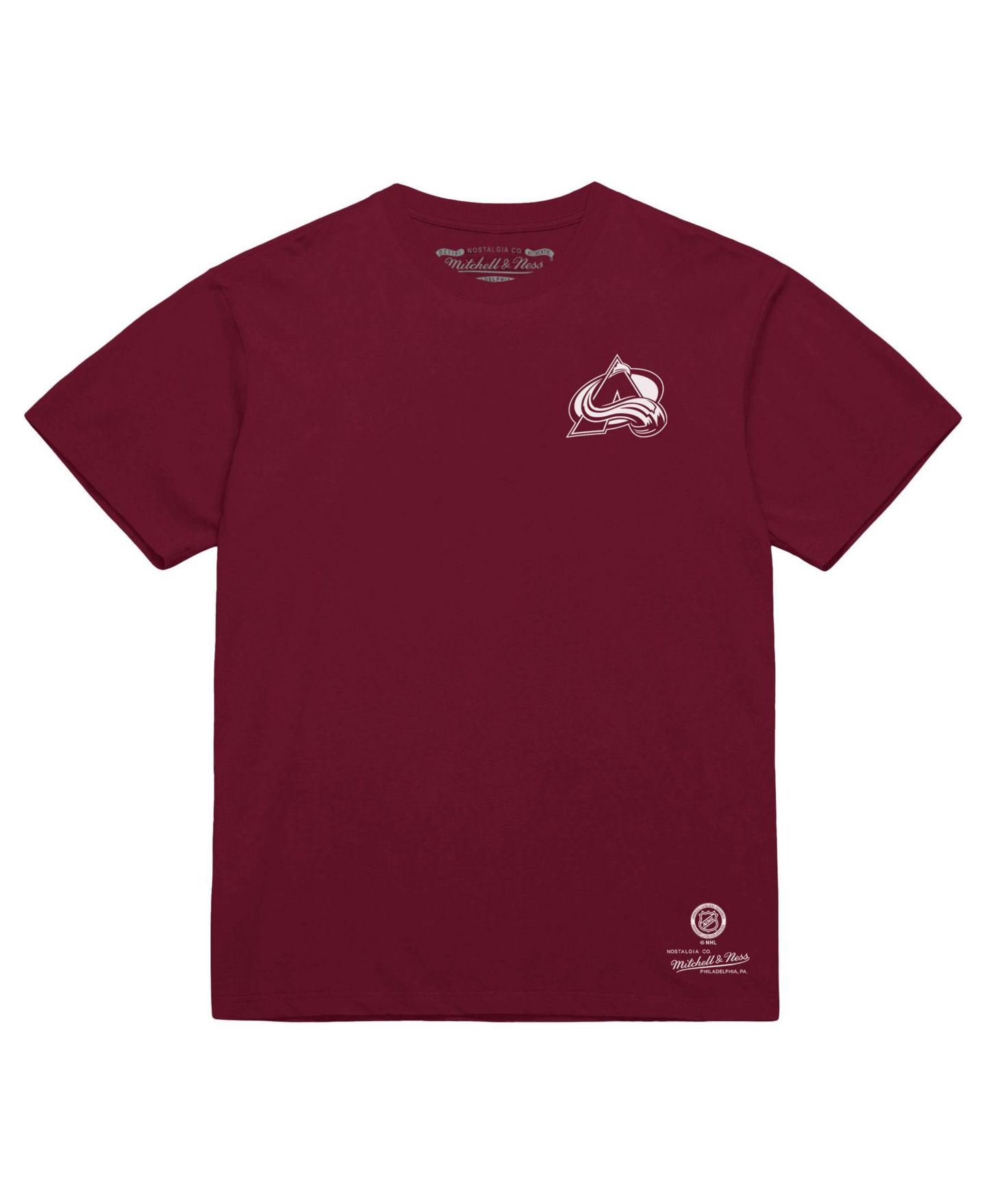 Мужская футболка Mitchell & Ness Burgundy Colorado Avalanche Core Penalty Box 3.0 — фото 3