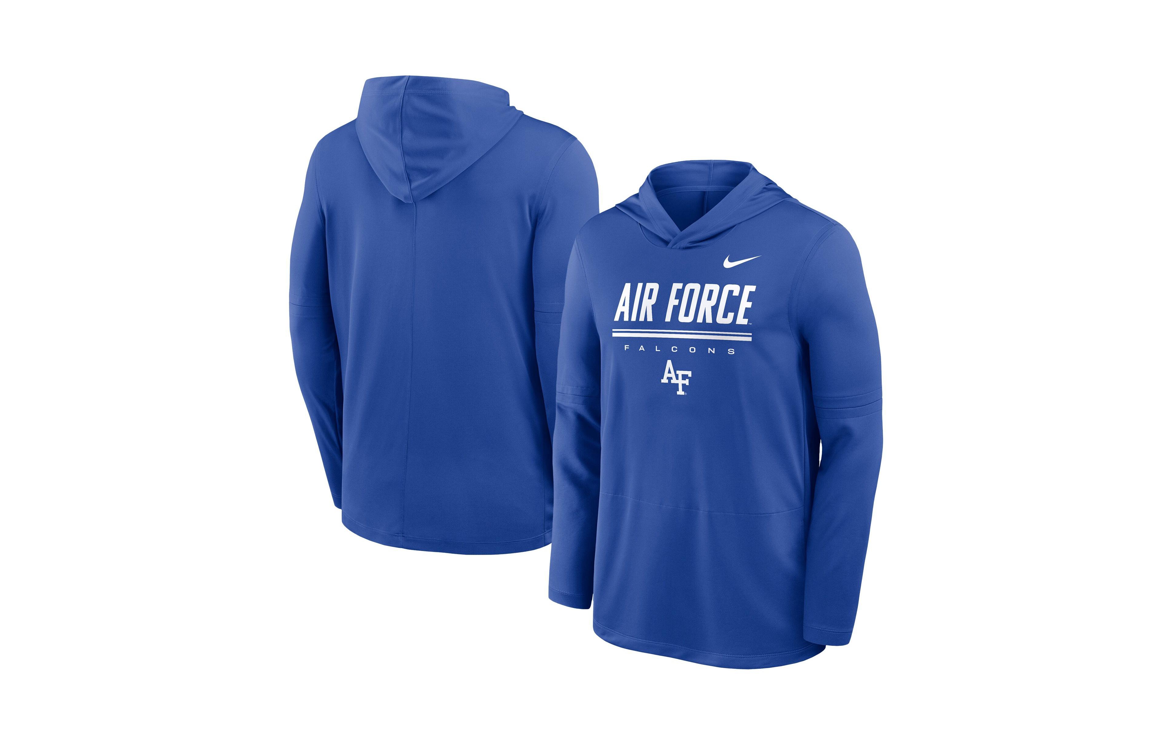 Nike Men's Air Force Falcons 2026 Sideline Removable-Sleeves Hoodie