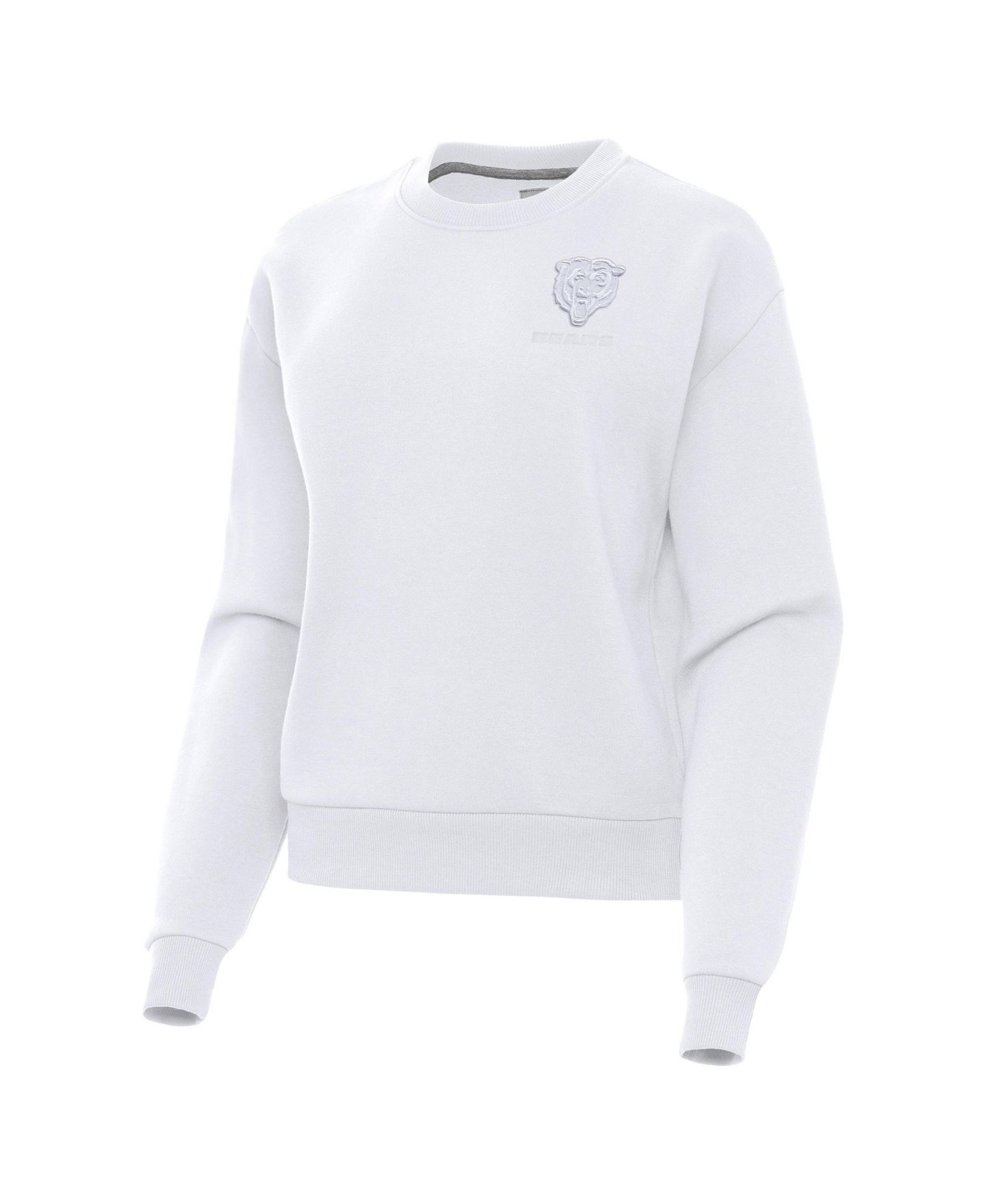 Женские толстовки Antigua Chicago Bears Victory Crew Heavyweight Pullover — фото 3