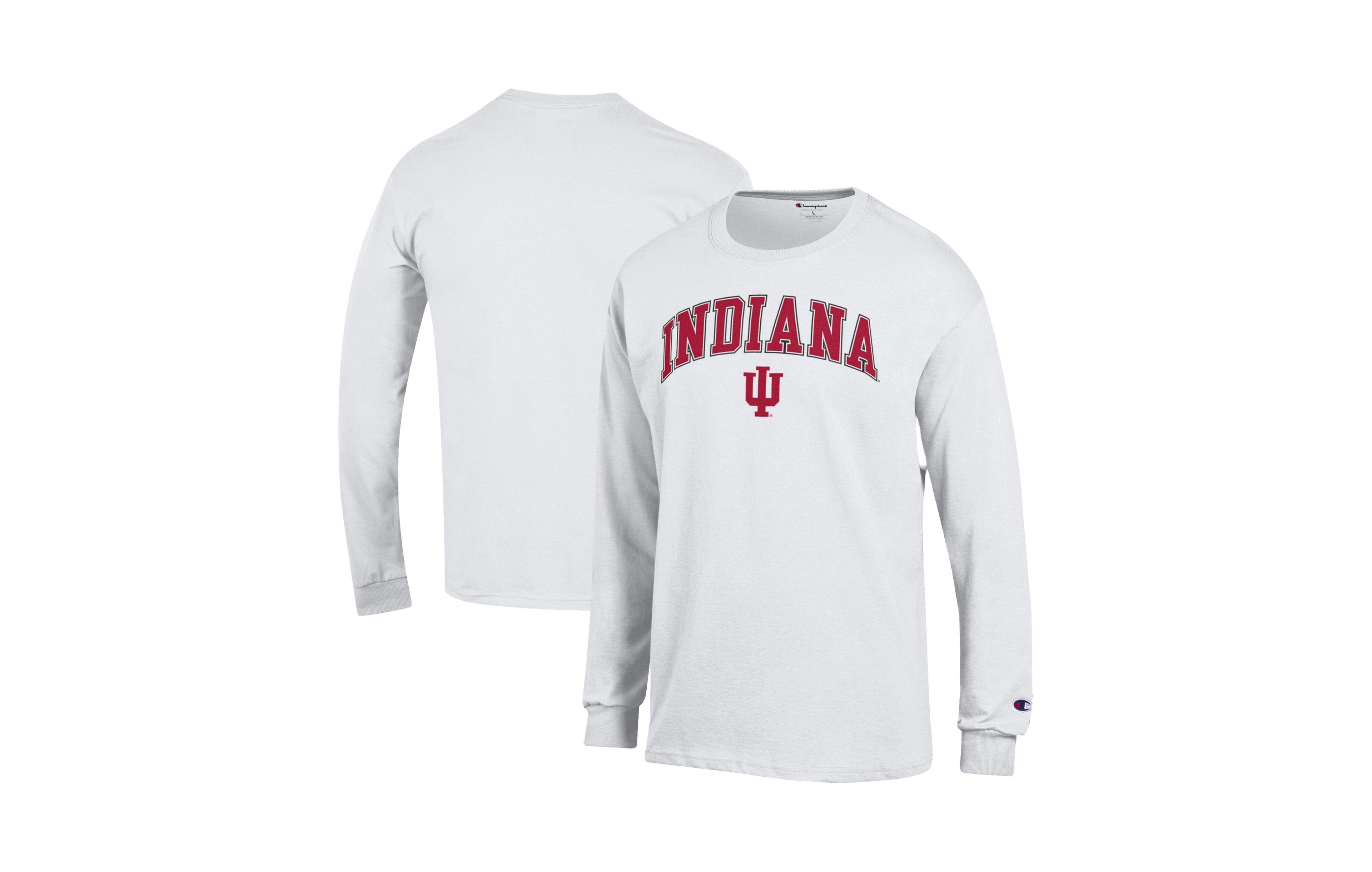 Champion Men's Indiana Hoosiers Screen Print Long-Sleeve T-Shirt