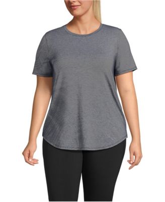 Plus Size Short Sleeve Cooling Performance Tunic Tee