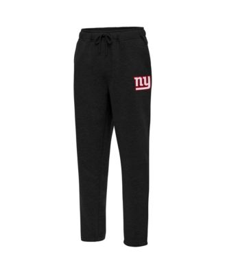 Men's Victory New York Giants Brushed-Back Fleece Zip-Pocket Sweatpants