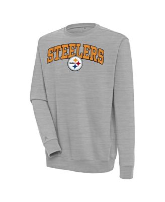 Men's Pittsburgh Steelers Victory Chenille-Patch Brushed-Back Fleece Sweatshirt