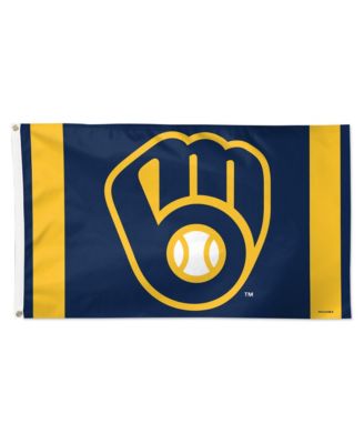 Milwaukee Brewers 3' x 5' Vertical Stripe Deluxe Single-Sided Flag