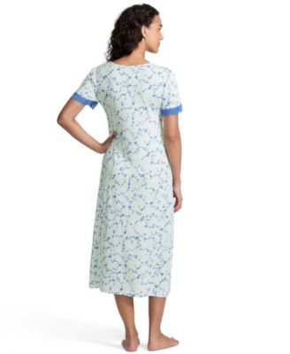 Women's Mid-Calf Scoop Neck Nightgown