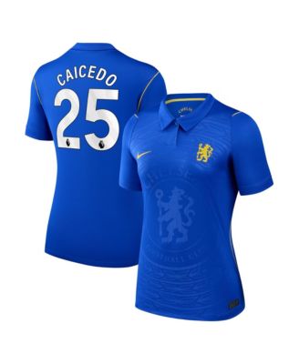 Women's Chelsea Mois&eacute;s Caicedo 2026/27 Home Replica Short Sleeve Jersey