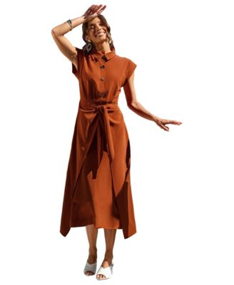Women's V-Neck Sleeveless Maxi Dress