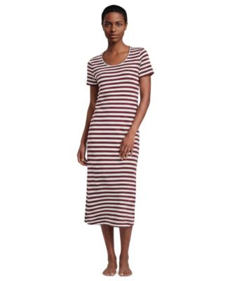Women's Cotton Short Sleeve Midcalf Nightgown