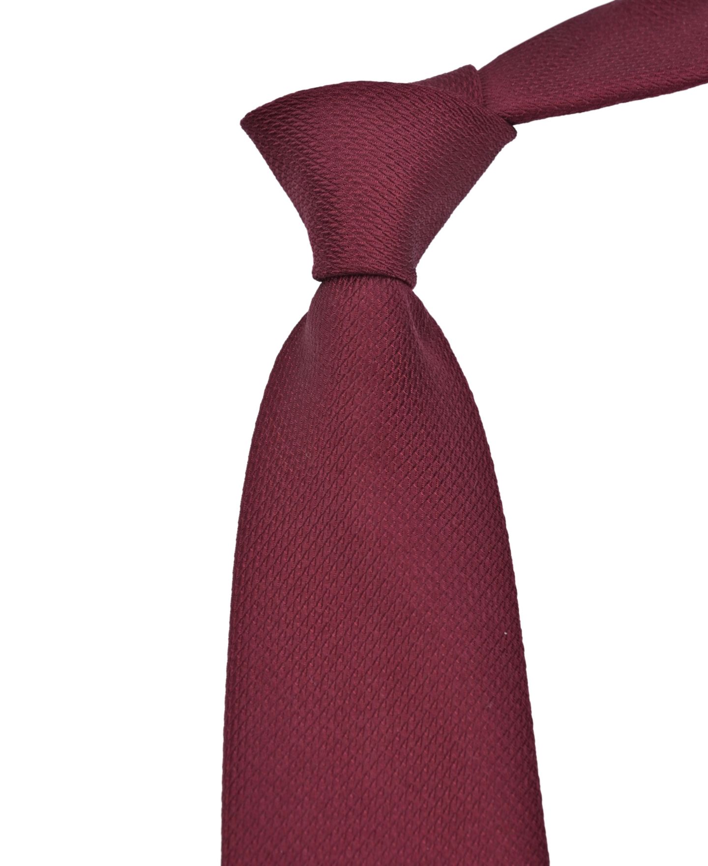 Мужской галстук Tommy Hilfiger Rope Solid Classic Tie, цвет: Бордовый — фото 5