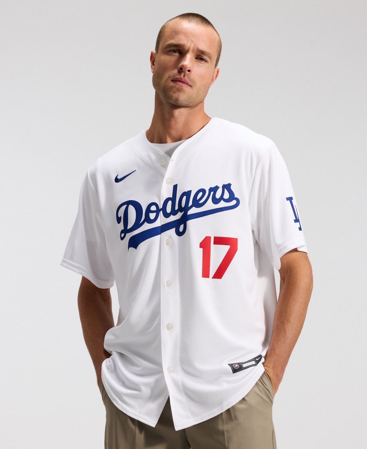 Мужской топ Nike Shohei Ohtani White Los Angeles Dodgers Home Stadium Jersey, цвет: Белый — фото 5