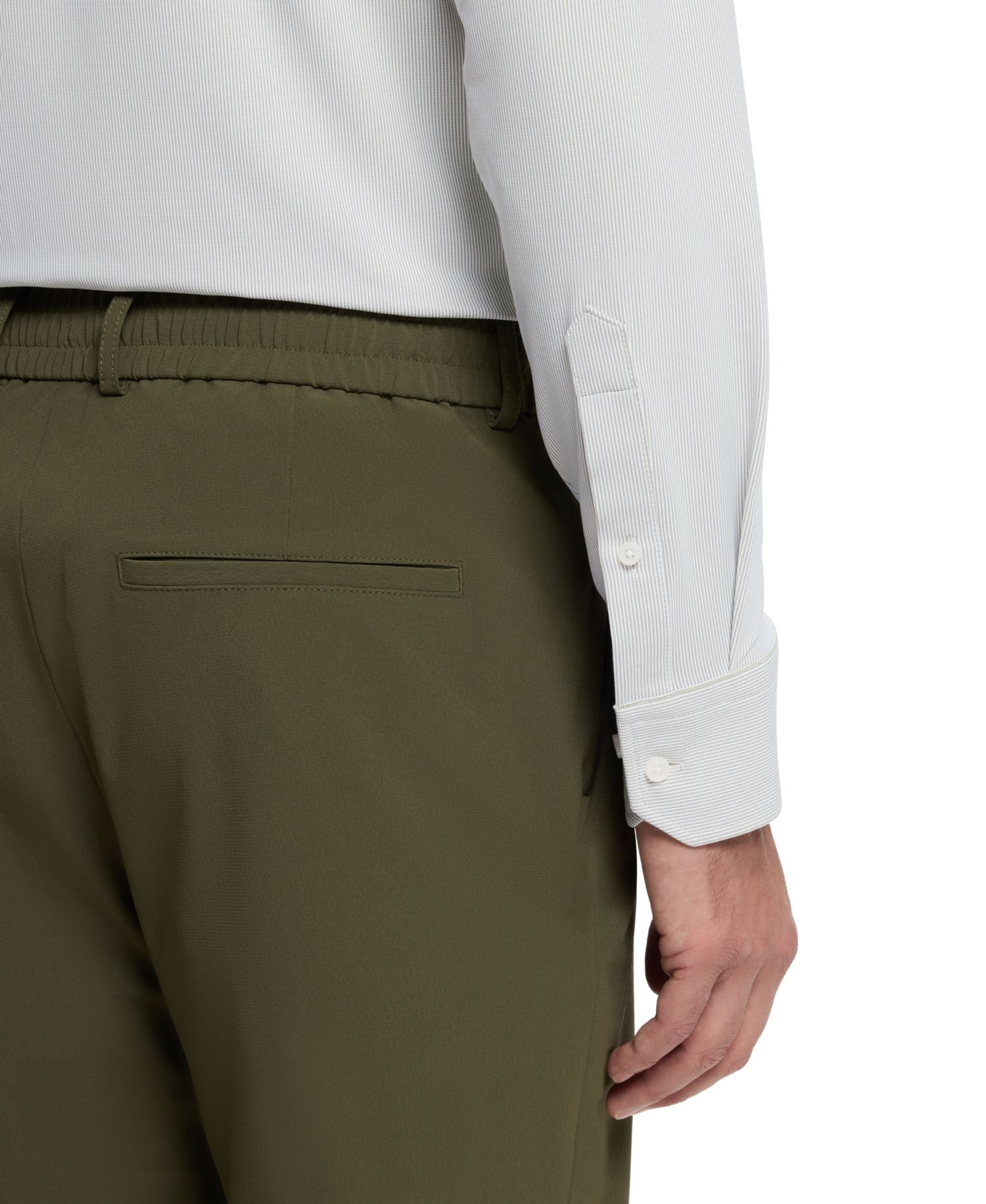 Men's Stretch Jersey Regular-Fit Business Dress Shirt