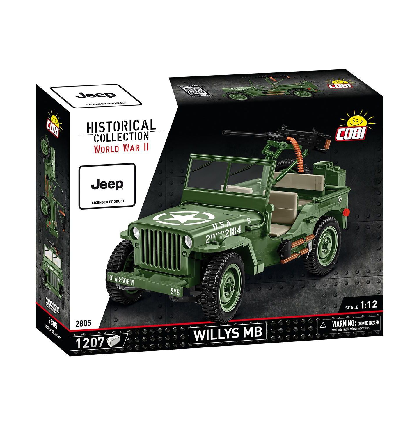 Детские конструкторы COBI Historical Collection Wwii Jeep Willys MB 1:12 Scale Vehicle, 1207 pieces — фото 1