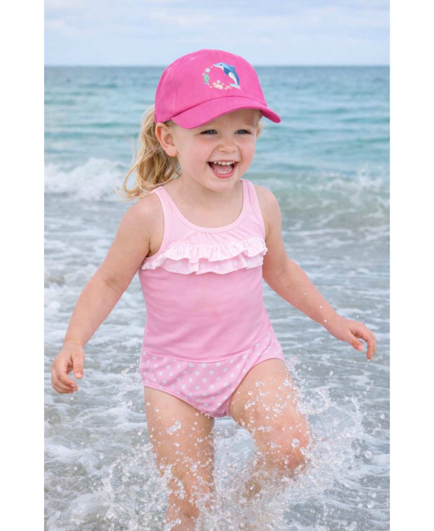 Кепки Bits & Bows Dolphin Daydream Bow для девочек, цвет: Розовый — фото 2