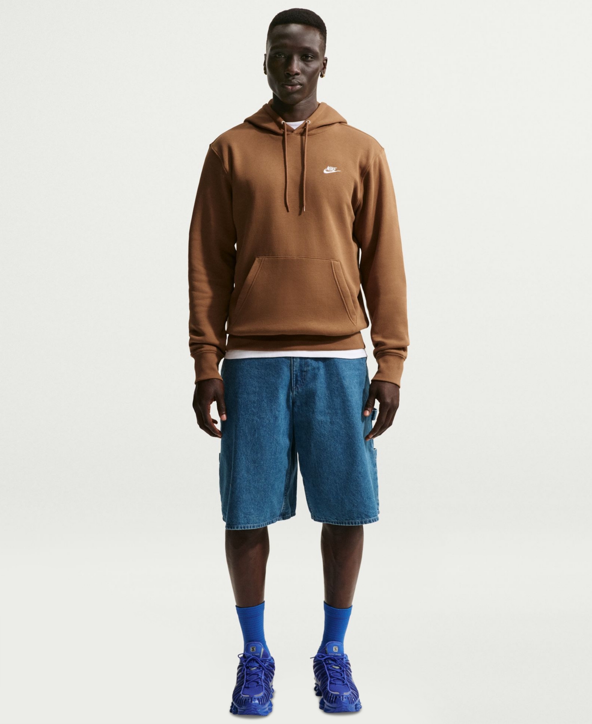 Nike Club Men's Pullover Fleece Logo Hoodie