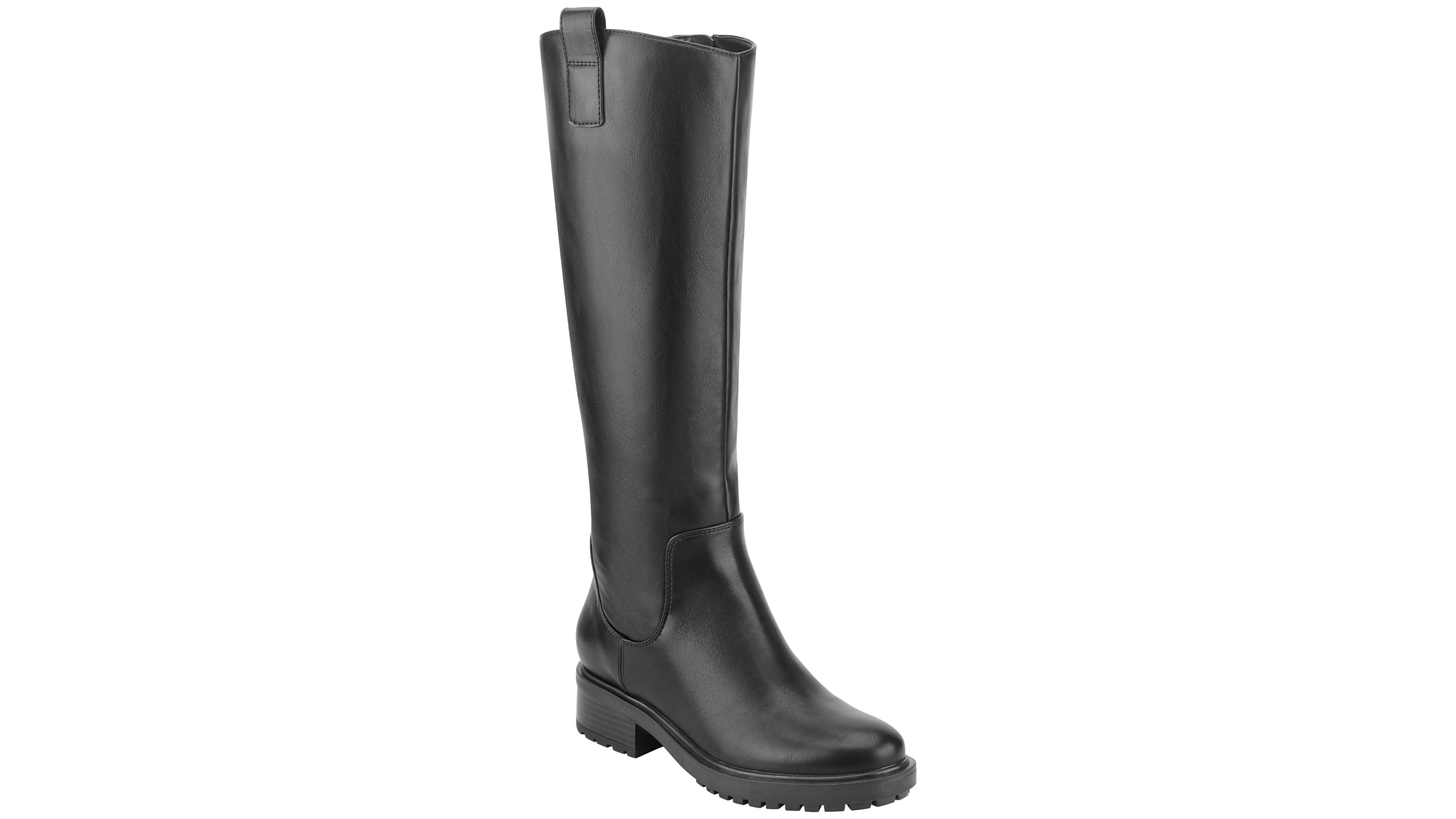 Marc Fisher Women's Amolia Lug Sole Zipper Tall Boots