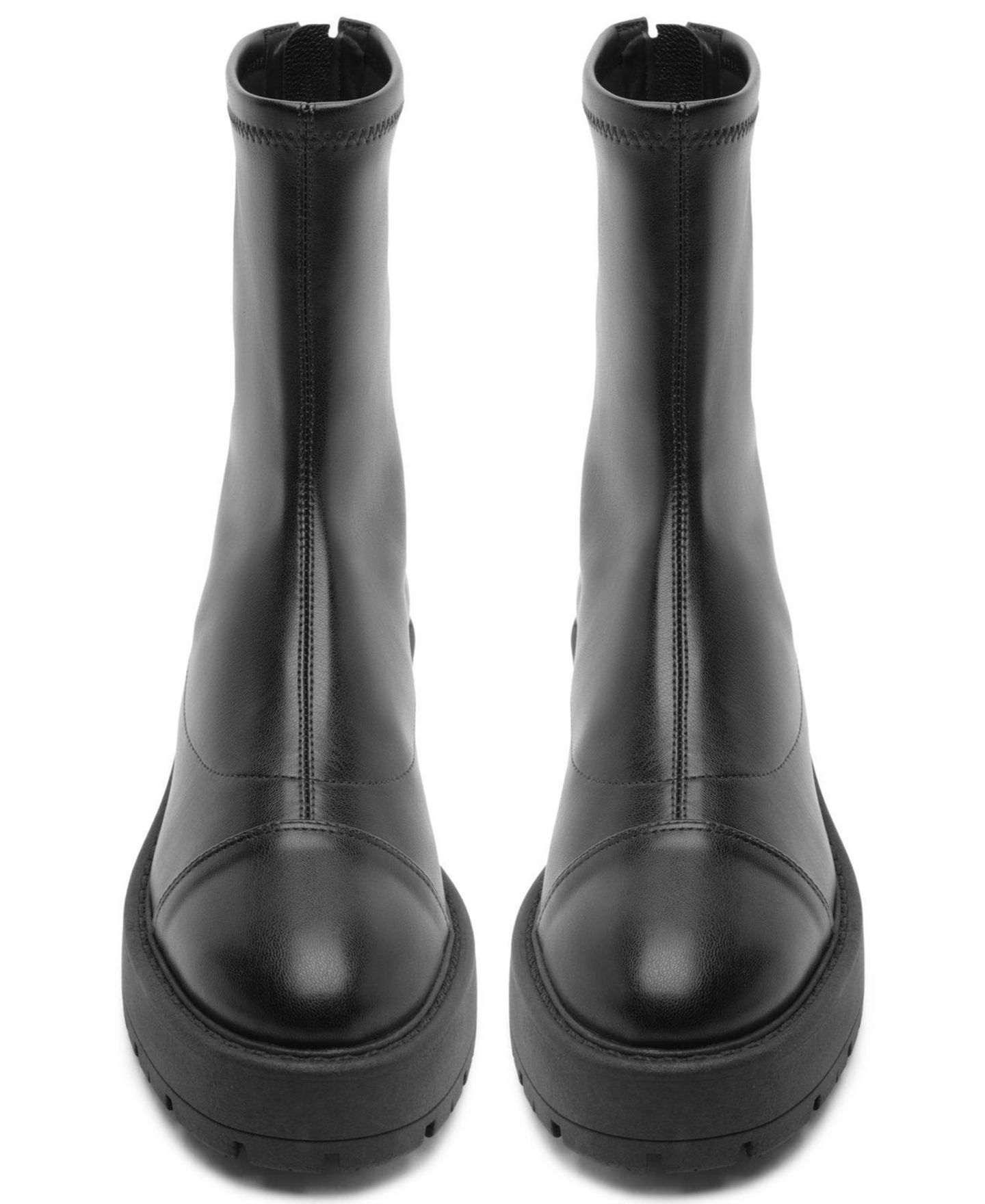 Женские ботинки Schutz Rita Lug Sole Round Toe Booties, цвет: Чёрный — фото 12
