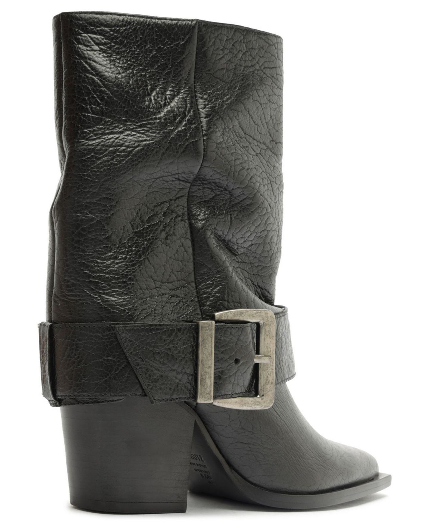 Женские ботинки Schutz Parker Buckle Block Heel Dress Booties, цвет: Чёрный — фото 8