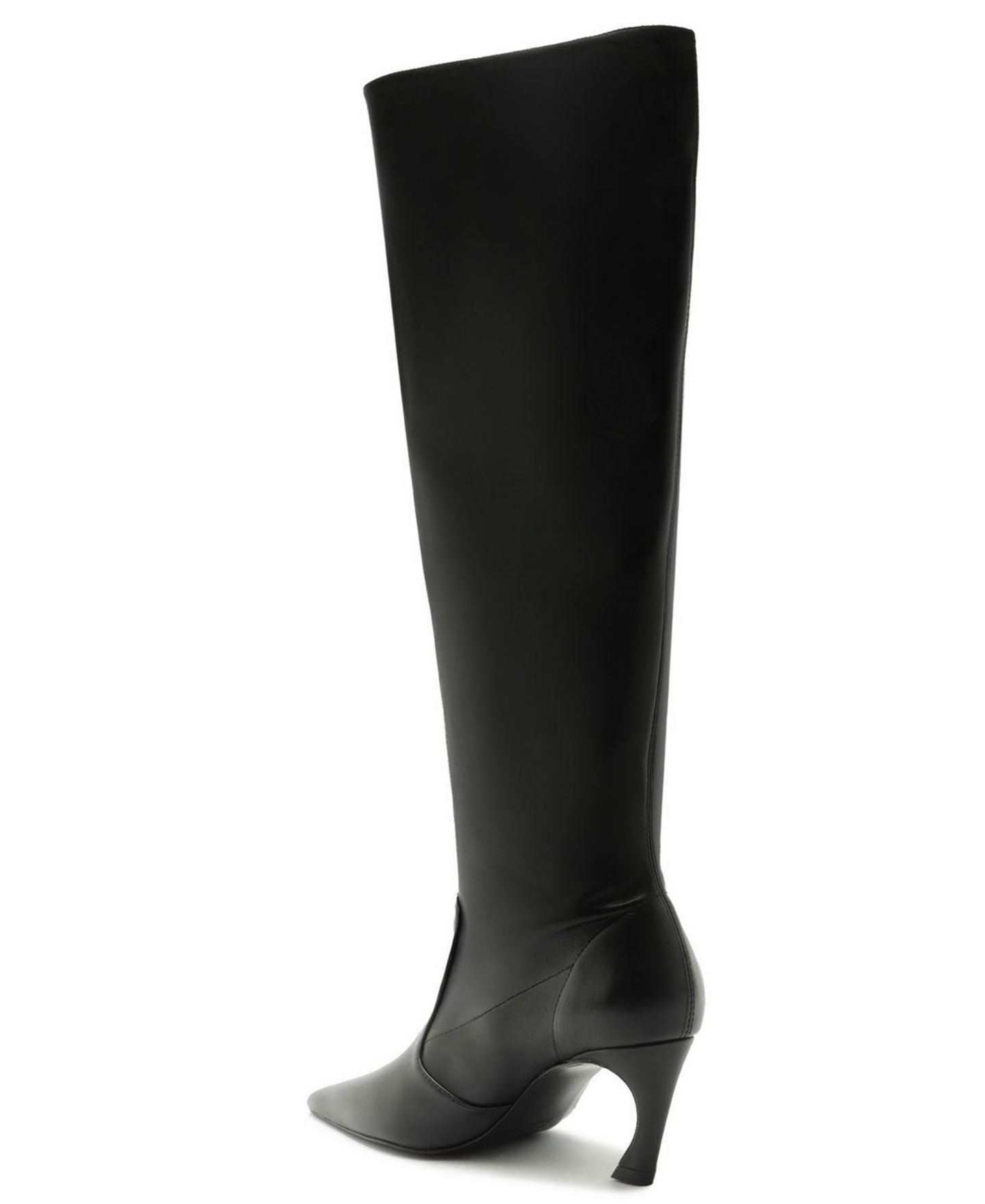 Женские ботинки Schutz Lexi Mid Pointed Toe Slouch Dress Boots, цвет: Чёрный — фото 6