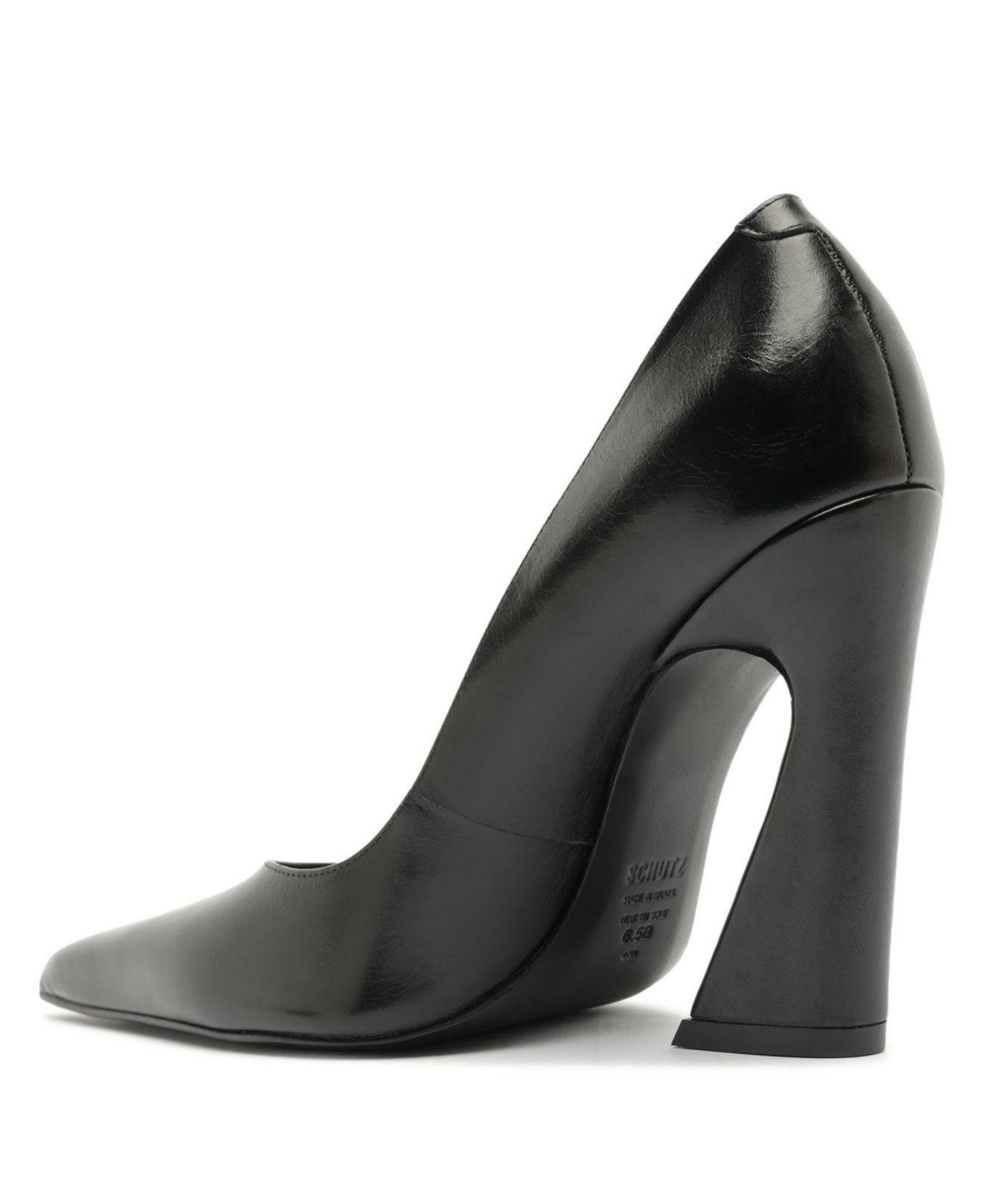 Женские туфли Schutz Lexi Block Pointed Toe Pumps, цвет: Чёрный — фото 6