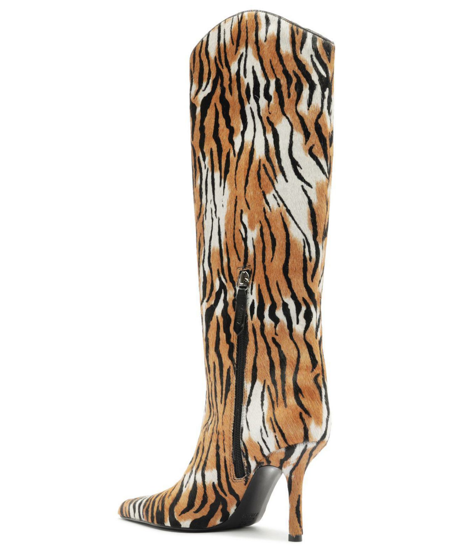 Женские ботинки Schutz Mary Ellen Heeled Pointed Toe Tall Dress Boots, цвет: С принтом — фото 7