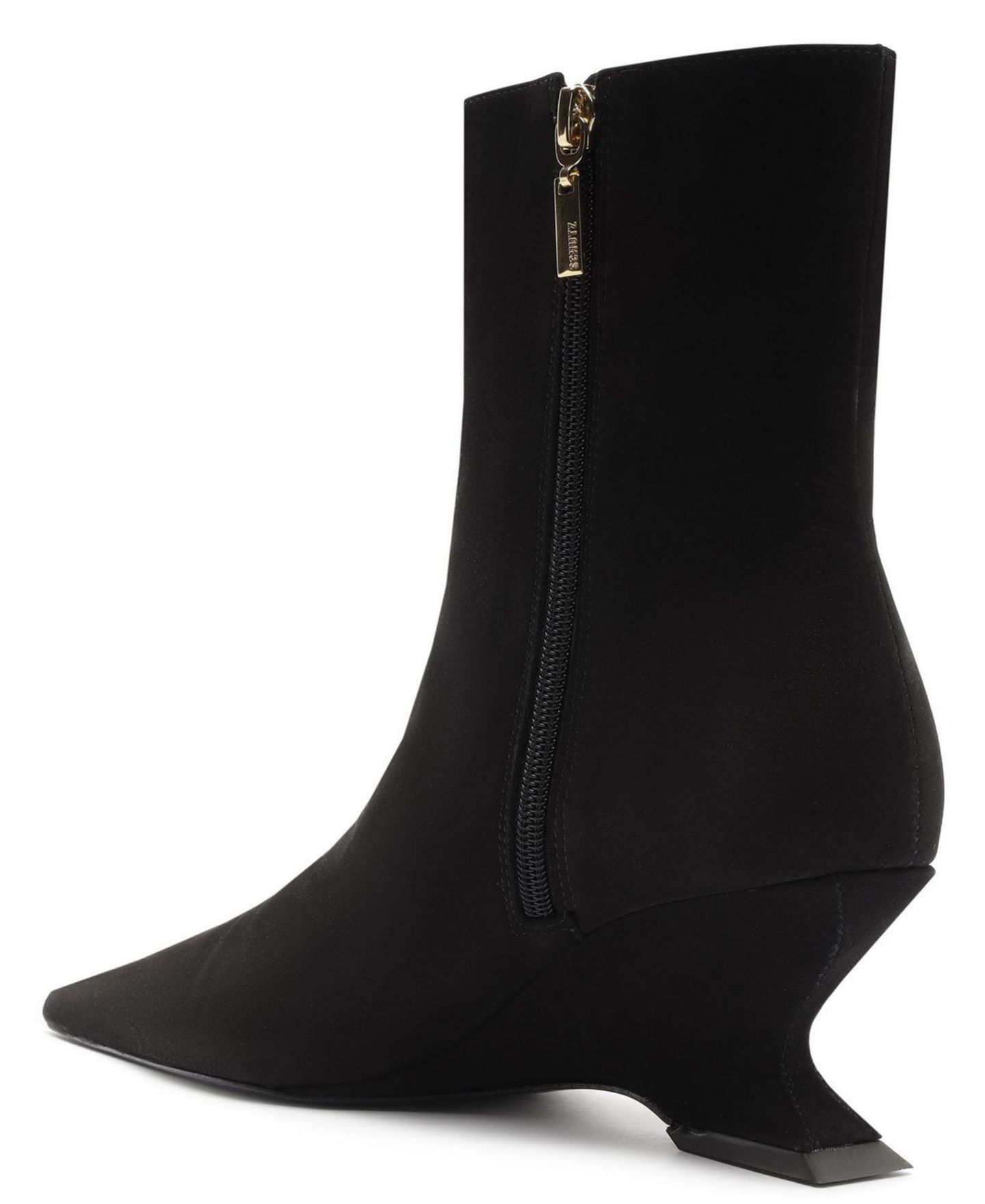 Женские ботинки Schutz Siena Mid Wedge Dress Booties, цвет: Чёрный — фото 7