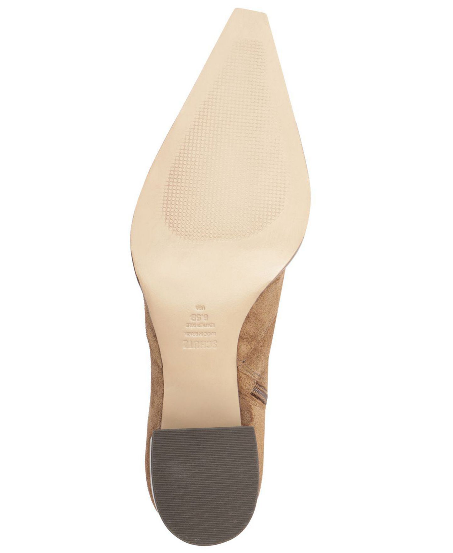 Женские ботинки Schutz Raffaela Mid Block Heel Dress Booties, цвет: Пекан коричневый — фото 5