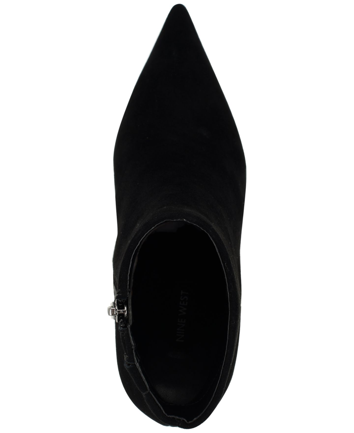 Женские ботинки Nine West Myrah Suede Pointed Toe Dress Booties, цвет: Чёрный замшевый — фото 4