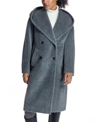Women's Alpaca Blend Hooded Coat