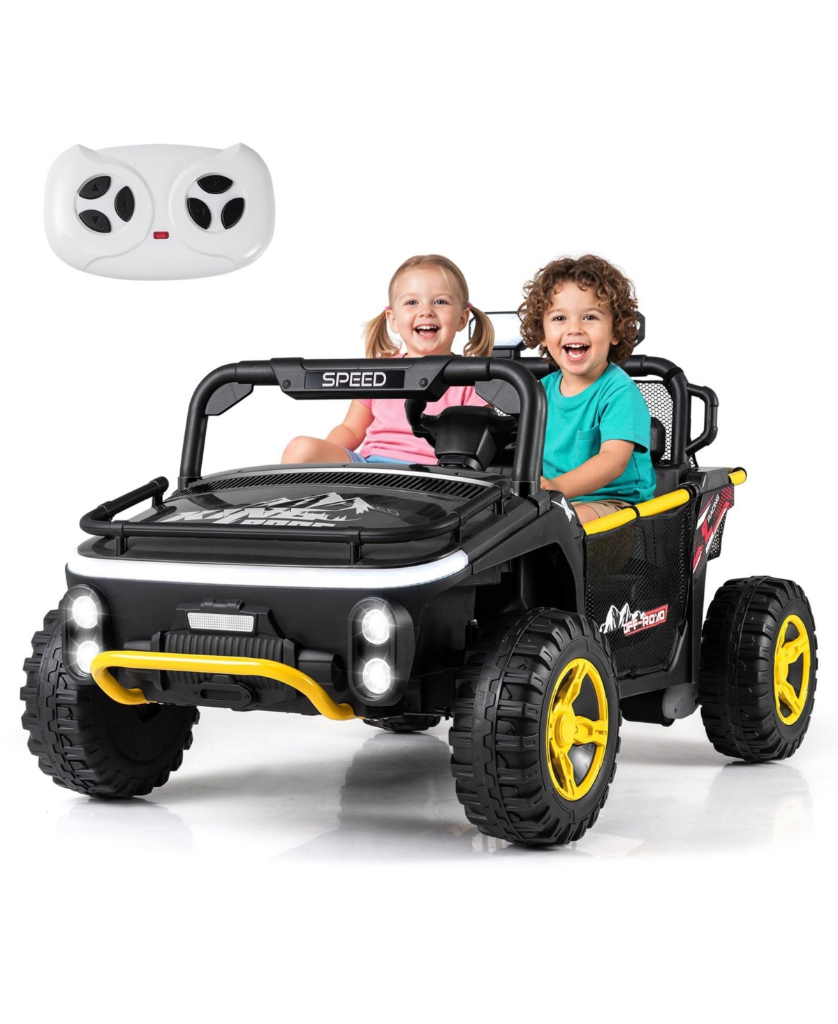 Mecale 24V 2-Seater Remote-Control Ride-On Truck, Ages 3+