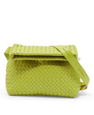 Women's BV Fold Intrecciato Leather Shoulder Bag