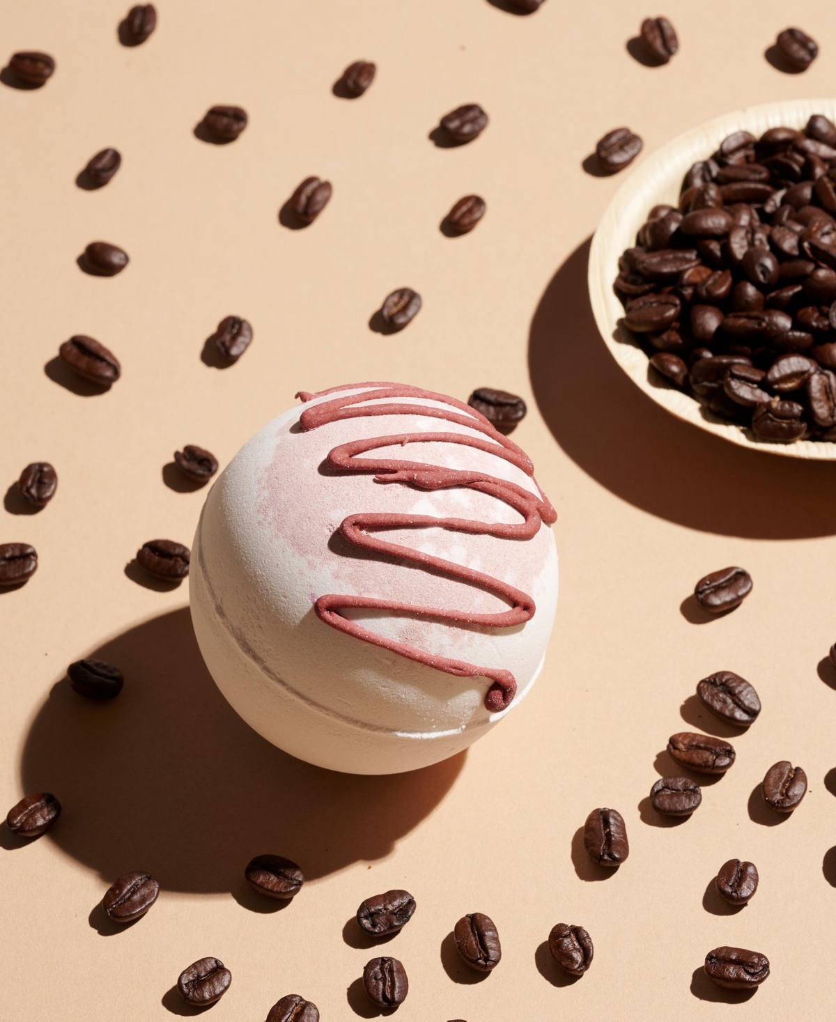 Lovery 3piece Hand Decorated Bath Bombs in Coffee, Strawberry and Ice Cream Scent