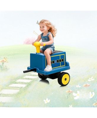 22.2x14.6x19.3 in Licensed Chuggington Toy Train 12V Kids Battery Powered Ride-On, Music and Sounds, for Outdoor Fun