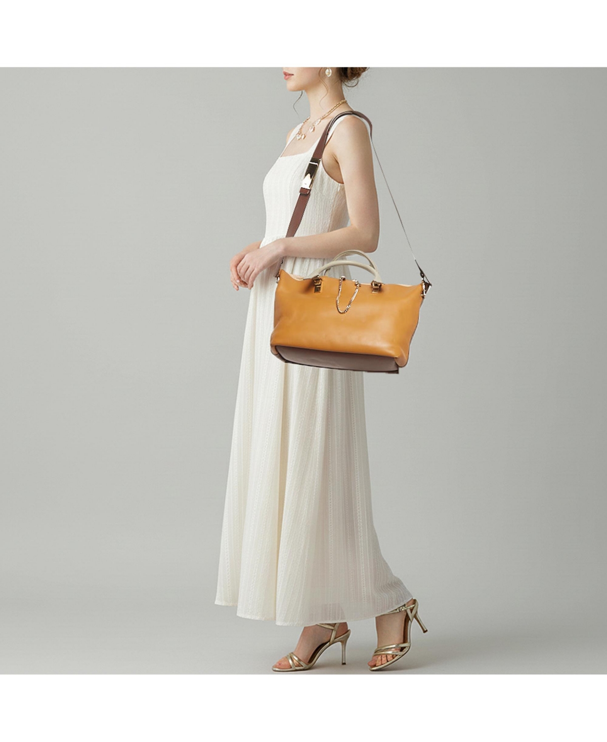 Pre-Owned Chloe Women's Baylee Medium Tricolor Leather Tote