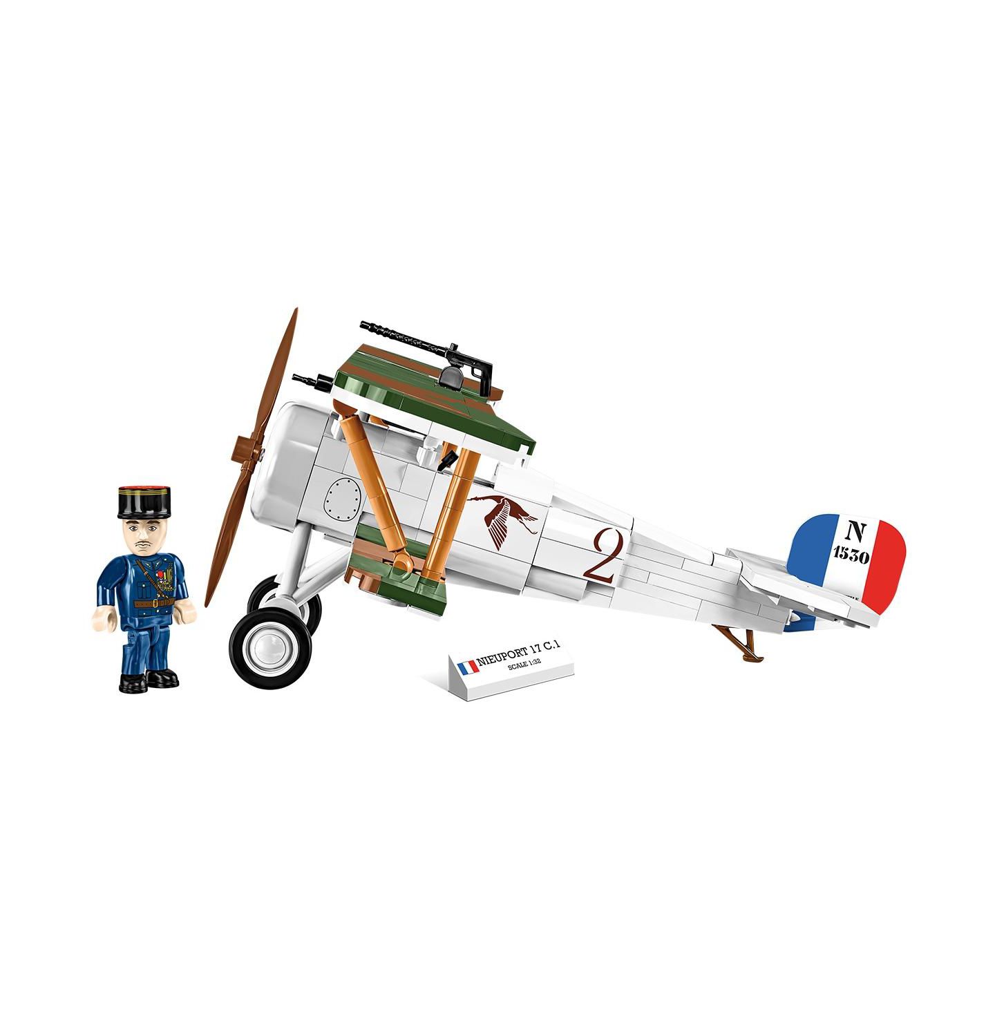 Детский конструктор COBI Historical Collection Great War Nieuport 17 C.1 277-Piece Building Set, Ages 9+ — фото 4