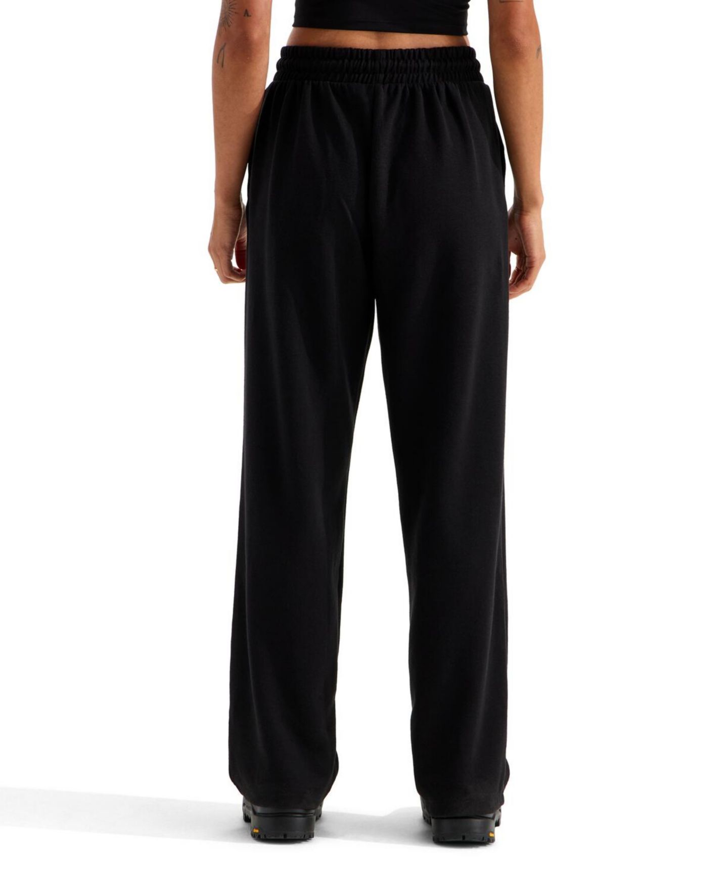 Женские брюки The North Face Double Knit Wide-Leg, цвет: Чёрный — фото 4