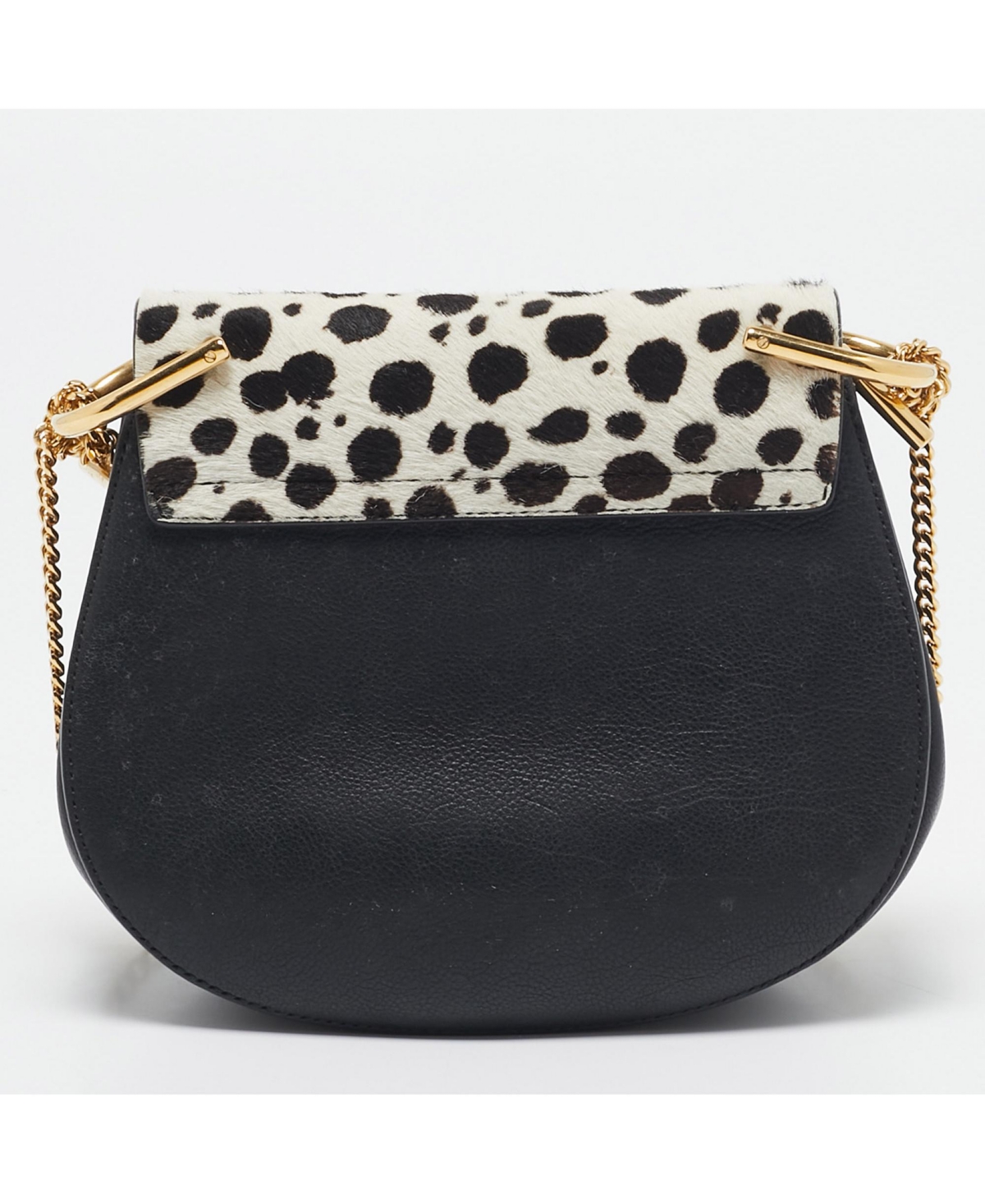 Pre-Owned Chloe women's Drew Medium Pebbled Leather Shoulder Bag