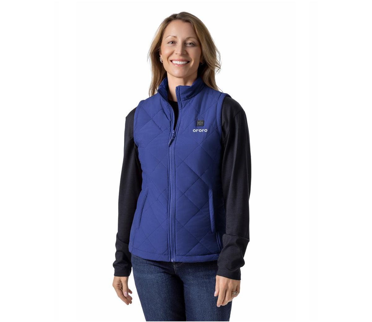 ororo Women's Heated Quilted Vest - Blue