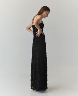 mango a line dress black Women's Semi-Transparent Feather A-Line Vintage Byer Too! Womens HOTTRACKPROS and polyamide Size:US30