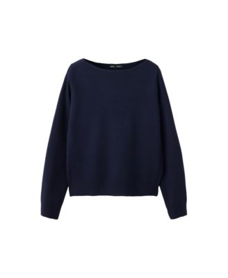Women's Fine-Knit Boat-Neck Lightweight Sweater