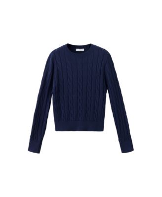 Women's Cable-Knit Crewneck Sweater