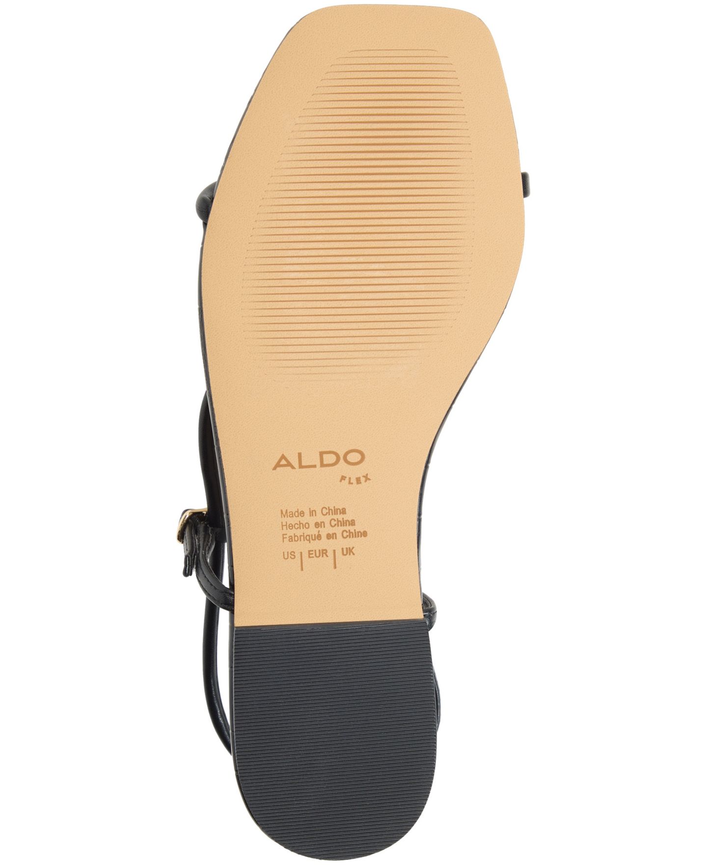 Женские сандалии ALDO Zaelle Strappy Flat, цвет: Чёрный гладкий — фото 5