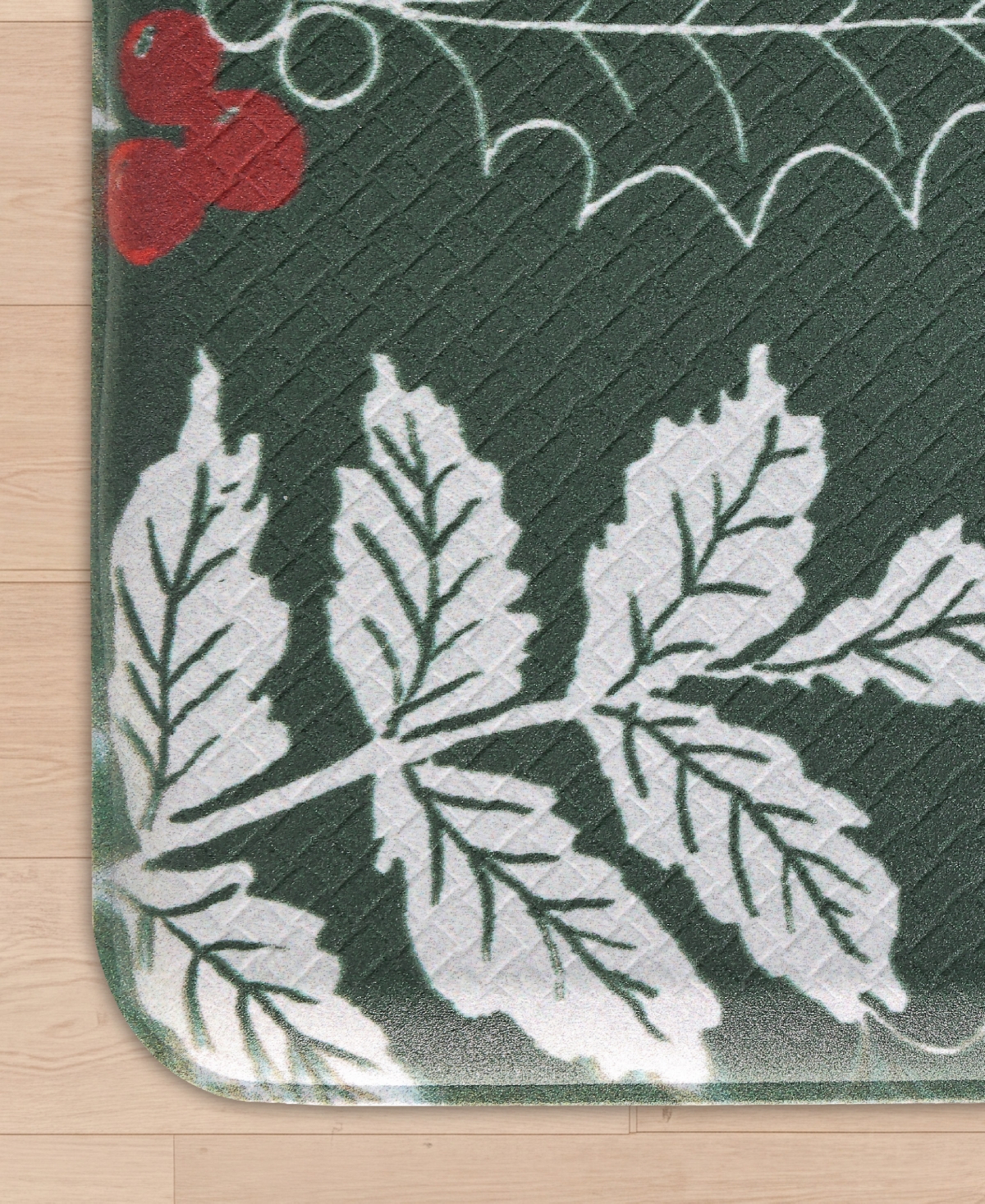 Laura Ashley Christmas Hollybrook Non-Slip Kitchen Mat