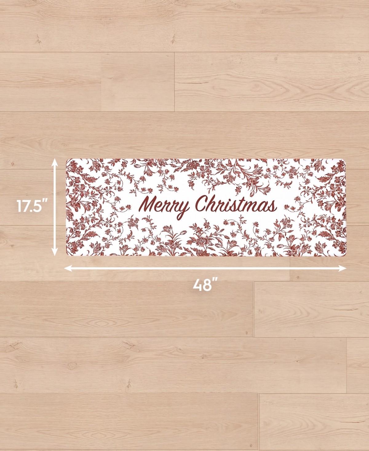 Laura Ashley Amberley Merry Christmas Non-Slip Kitchen Mat