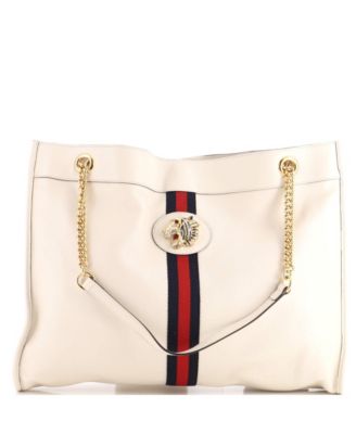 Large Rajah Chain Tote Leather