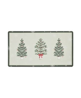 Christmas Hollybrook Non-Slip Kitchen Mat, 17.5" x 32"