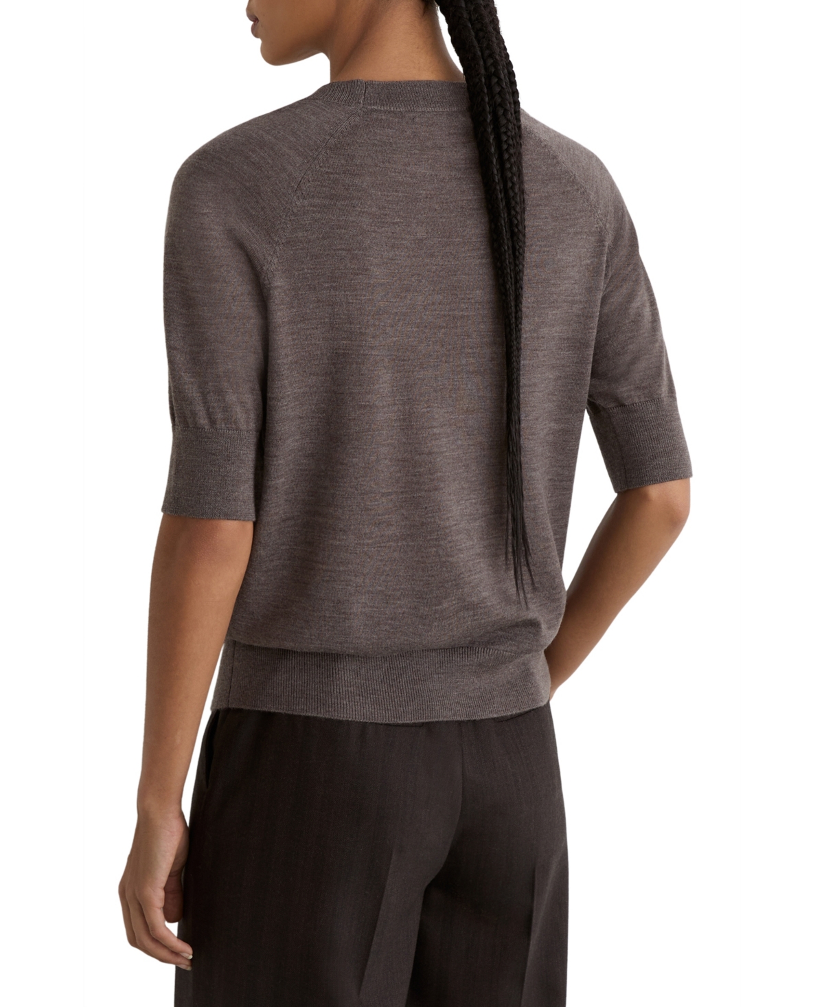 Reiss Women's Suzzie Merino Wool Crew-Neck T-Shirt