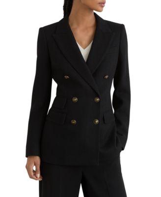 Petite Lauryn Wool Herringbone Blazer