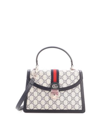 Small Ophidia Flap Top Handle Bag GG Coated Canvas